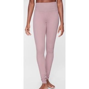 Athleta Ribbed Barre Leggings in Dusty Pink- XS
